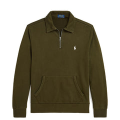 Polo Ralph Lauren Loopback Fleece Quarter-Zip Sweatshirt Dark Loden - Parasol Store