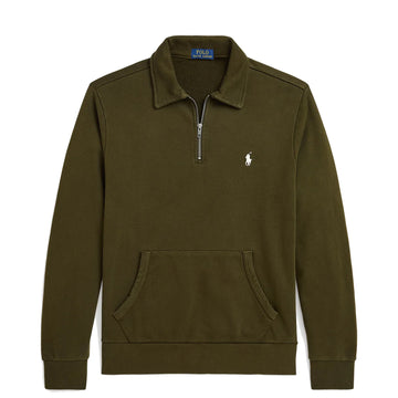 Polo Ralph Lauren Loopback Fleece Quarter-Zip Sweatshirt Dark Loden - Parasol Store