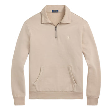 Polo Ralph Lauren Loopback Fleece Quarter-Zip Sweatshirt Stoneware Grey - Parasol Store