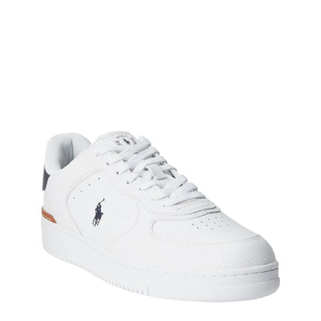 Polo Ralph Lauren Masters Court Leather Trainer White / Navy
