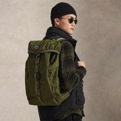 Polo Ralph Lauren Nylon Oxford Outdoor Backpack Olive