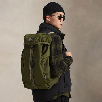 Polo Ralph Lauren Nylon Oxford Outdoor Backpack Olive