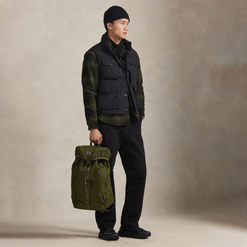 Polo Ralph Lauren Nylon Oxford Outdoor Backpack Olive