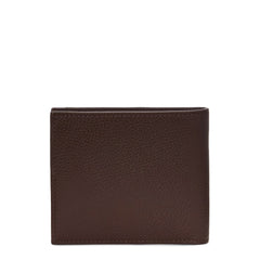 Polo Ralph Lauren Pebbled Leather Billfold Wallet Dark Brown - Parasol Store