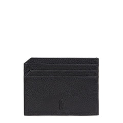 Polo Ralph Lauren Pebbled Leather Card Case Black