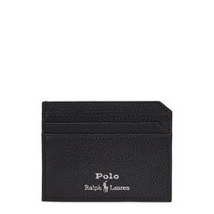 Polo Ralph Lauren Pebbled Leather Card Case Black