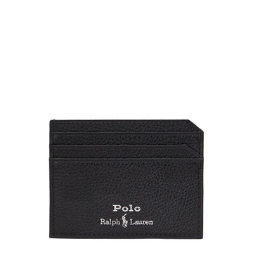 Polo Ralph Lauren Pebbled Leather Card Case Black