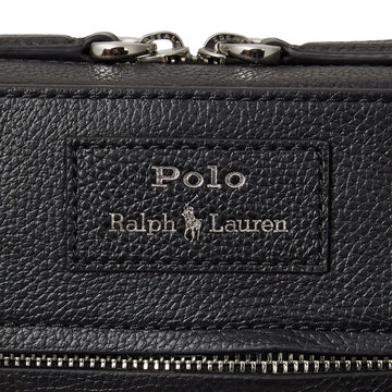 Polo Ralph Lauren Pebbled Leather Crossbody Bag Black