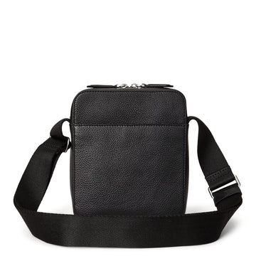 Polo Ralph Lauren Pebbled Leather Crossbody Bag Black