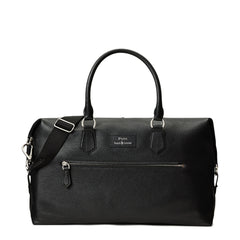 Polo Ralph Lauren Pebbled Leather Duffel Bag Black