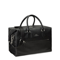 Polo Ralph Lauren Pebbled Leather Duffel Bag Black