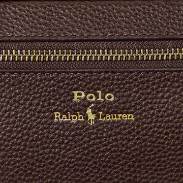 Polo Ralph Lauren Pebbled Leather Travel Case Dark Brown