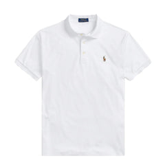 Polo Ralph Lauren Pima Cotton SS Polo Shirt Slim Fit White