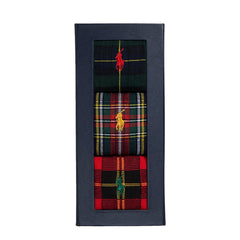 Polo Ralph Lauren Plaid Trouser 3-Sock Gift Set Assorted - Parasol Store
