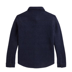 Polo Ralph Lauren Plaid Wool-Blend Overshirt Navy
