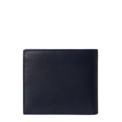 Polo Ralph Lauren Polo Bear Leather Billfold Wallet Newport Navy
