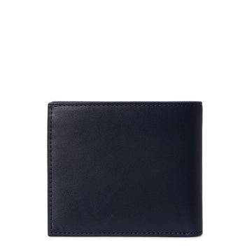 Polo Ralph Lauren Polo Bear Leather Billfold Wallet Newport Navy