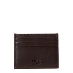 Polo Ralph Lauren Polo Bear Leather Card Case Dark Brown