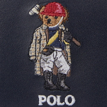 Polo Ralph Lauren Polo Bear Leather Card Case Newport Navy