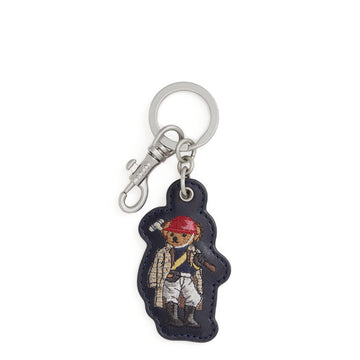 Polo Ralph Lauren Polo Bear Leather Key Fob Newport Navy