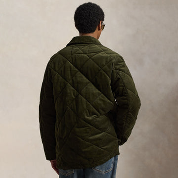 Polo Ralph Lauren Quilted Corduroy Barn Coat Company Olive