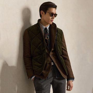 Polo Ralph Lauren Quilted Corduroy Gilet Company Olive