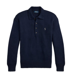 Polo Ralph Lauren Relaxed Cable Cotton Polo Sweater Hunter Navy