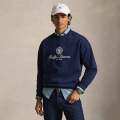 Polo Ralph Lauren Relaxed Fit Fleece Graphic Sweatshirt Newport Navy - Parasol Store