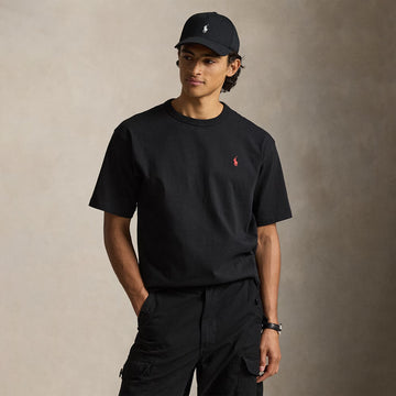 Polo Ralph Lauren Relaxed Fit Jersey Crewneck T-Shirt Polo Black - Parasol Store