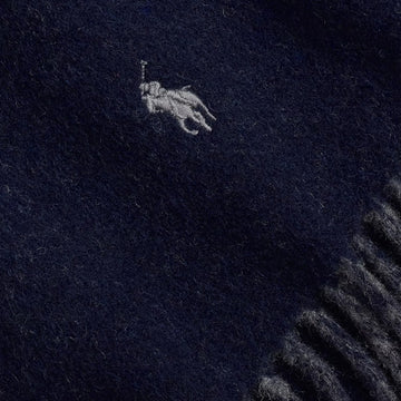 Polo Ralph Lauren Reversible Wool Blend Scarf Navy / Charcoal