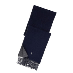 Polo Ralph Lauren Reversible Wool Blend Scarf Navy / Charcoal
