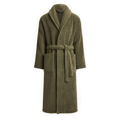 Polo Ralph Lauren Shawl-Collar Terry Robe Cruise Olive