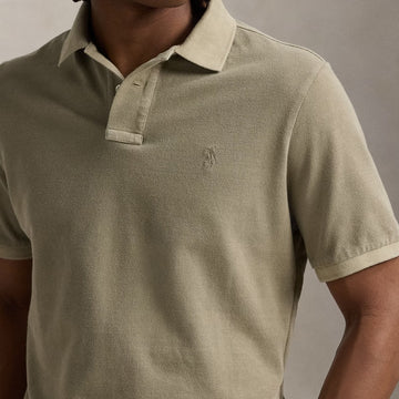 Polo Ralph Lauren Short Sleeve Polo Shirt Custom Slim Olive - Parasol Store