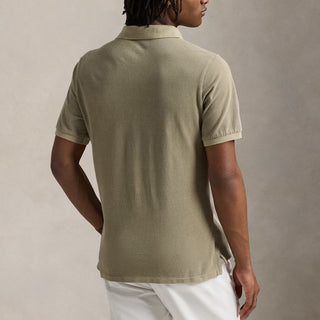 Polo Ralph Lauren Short Sleeve Polo Shirt Custom Slim Olive - Parasol Store