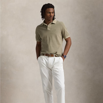 Polo Ralph Lauren Short Sleeve Polo Shirt Custom Slim Olive - Parasol Store