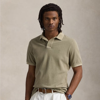 Polo Ralph Lauren Short Sleeve Polo Shirt Custom Slim Olive - Parasol Store