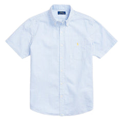 Polo Ralph Lauren Short Sleeve Sport Shirt Custom Blue / White - Parasol Store