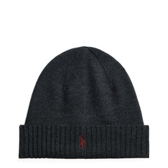 Polo Ralph Lauren Signature Pony Wool Beanie Dark Granite Heather