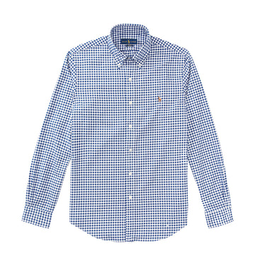 Polo Ralph Lauren Slim Fit Gingham Oxford Shirt Royal / White