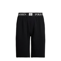 Polo Ralph Lauren Slim French Terry Sleep Short Polo Black - Parasol Store