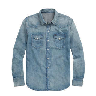 Polo Ralph Lauren Slub Denim Western Shirt RL Western - Parasol Store