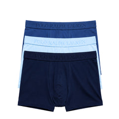 Polo Ralph Lauren Stretch Cotton Boxer Brief 3-Pack 3PK Blues