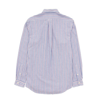 Polo Ralph Lauren Striped Oxford Shirt Blue Pink Multi - Parasol Store