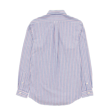 Polo Ralph Lauren Striped Oxford Shirt Blue Pink Multi - Parasol Store