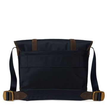 Polo Ralph Lauren Suede-Trim Messenger Bag Newport Navy / Brown