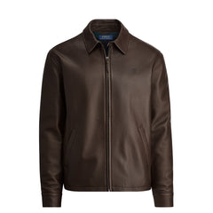 Polo Ralph Lauren The Bayville Leather Jacket Bison Brown