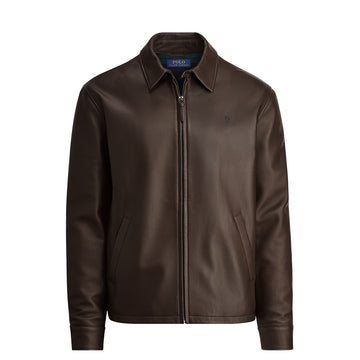 Polo Ralph Lauren The Bayville Leather Jacket Bison Brown