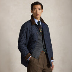 Polo Ralph Lauren The Beacon Quilted Barn Coat College Navy