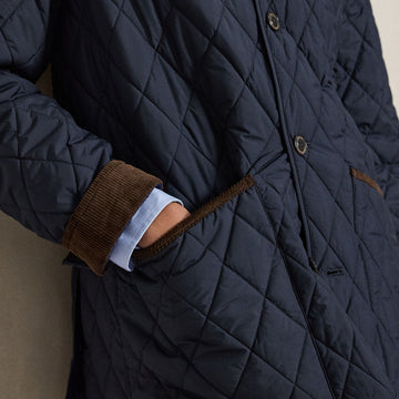 Polo Ralph Lauren The Beacon Quilted Barn Coat College Navy