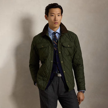 Polo Ralph Lauren The Beaton Quilted Jacket Company Olive